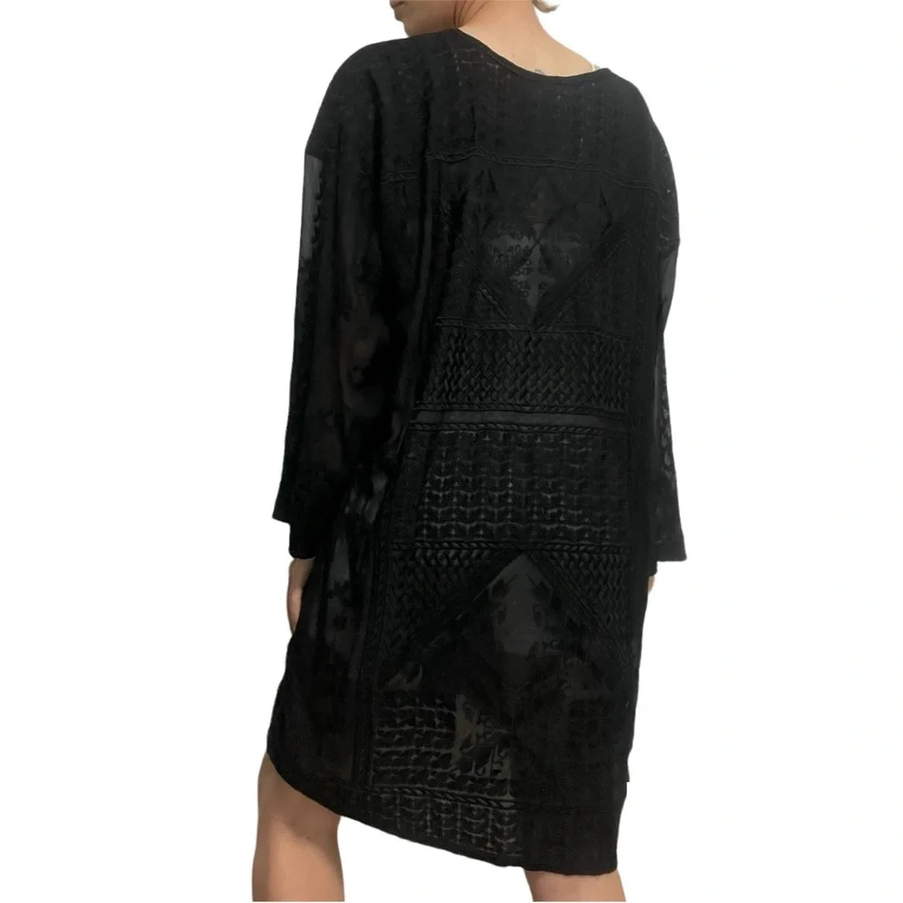 SOLD // Isabel Marant Embroidered Silk Dress Black Size 36 / Small - Picture 8 of 14